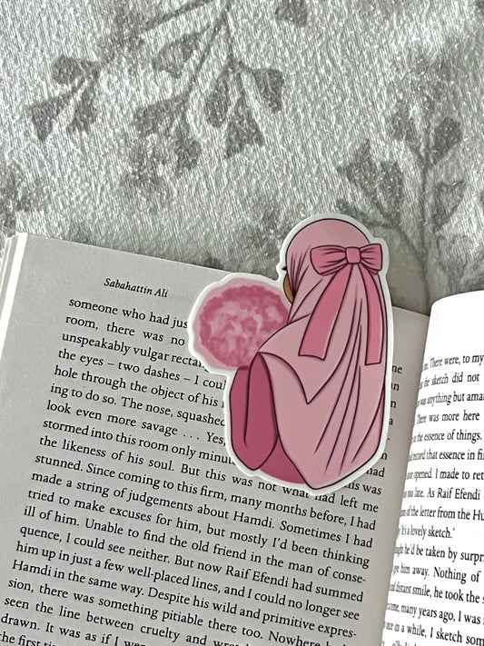 Romantic hijabi sticker π vinyl sticker for kindle