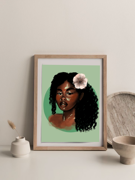 Green portrait Poster π
