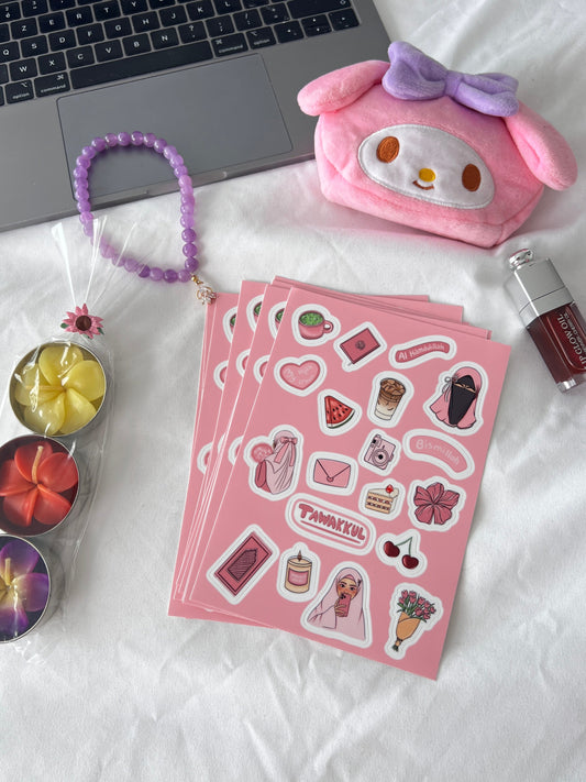Stickers sheet Muslim girl 🌸🎀