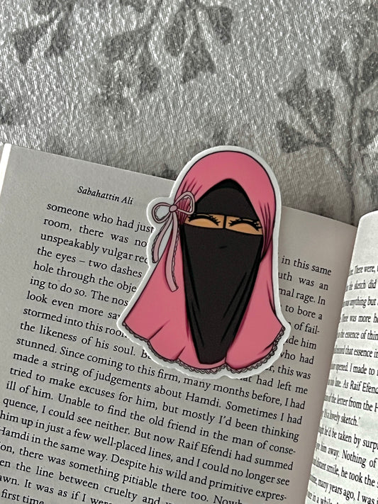 Pink Niqabi sticker 🎀 vinyl sticker for kindle