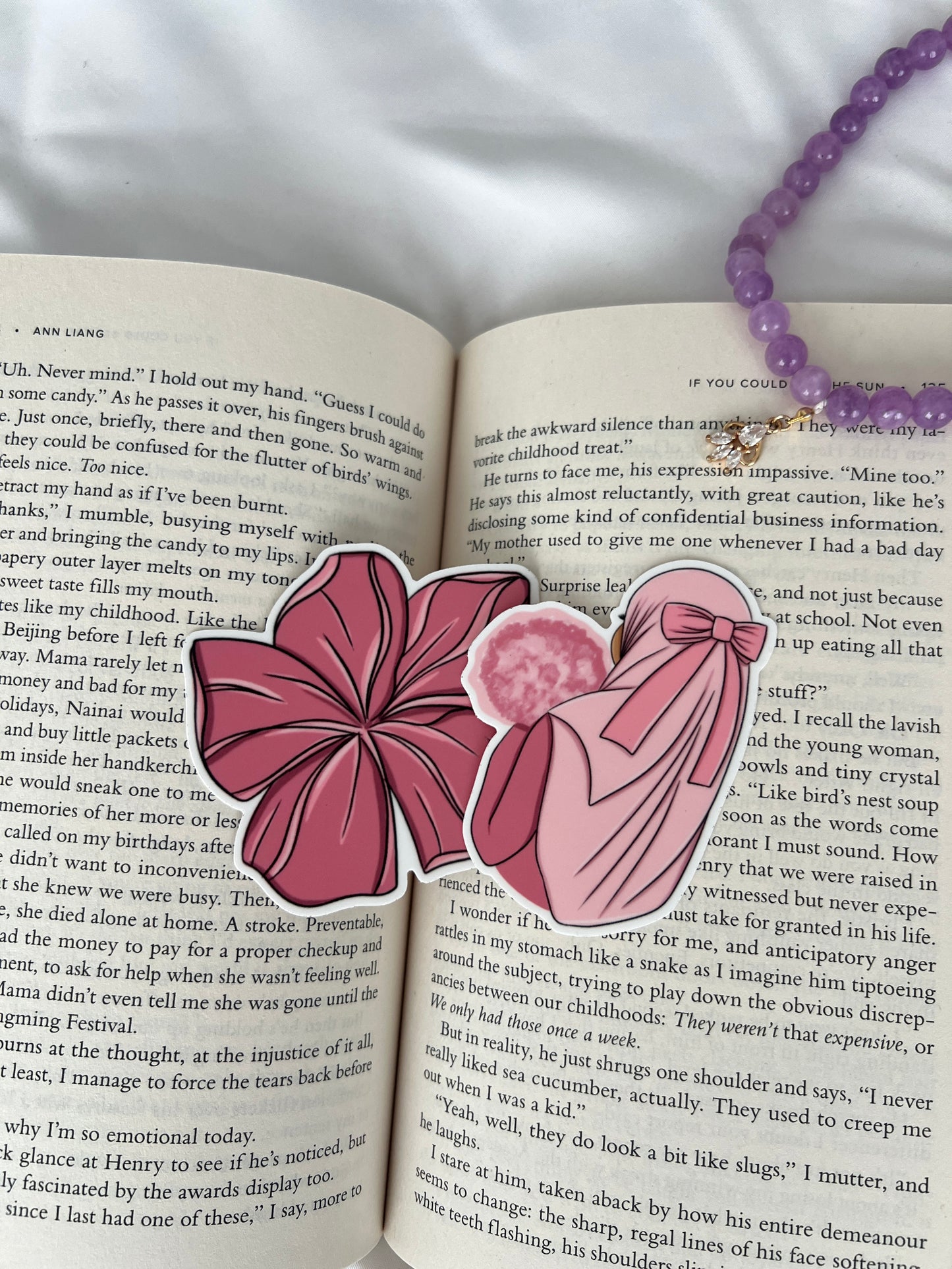 Pink Flower Hijabi Stickers Pack 🌸 (2 pcs)