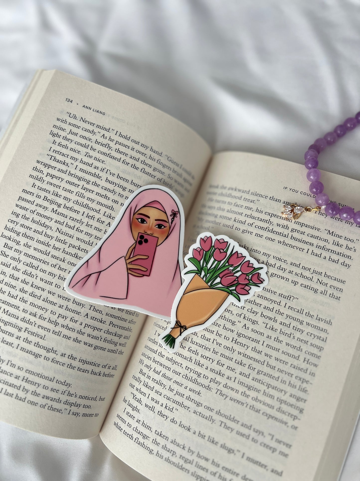 Tulips Hijabi Stickers Pack 🌷 (2 pcs)