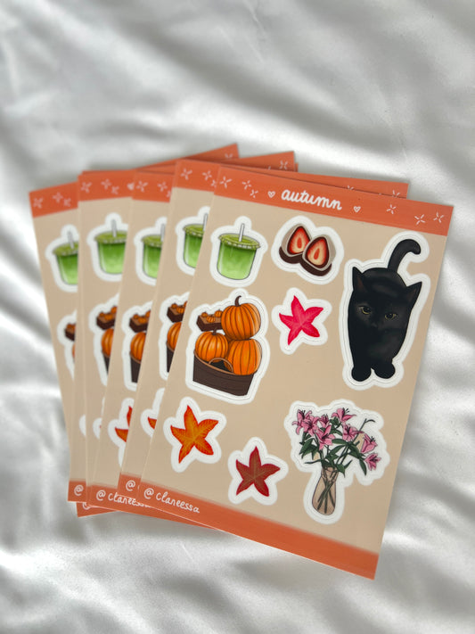 Stickers sheet Autumn vibes 🧡