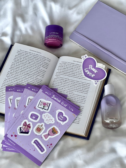 Stickers sheet Bookish Girl 💟