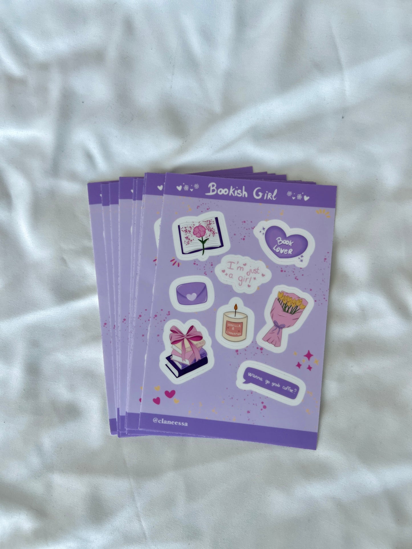Stickers sheet Bookish Girl 💟