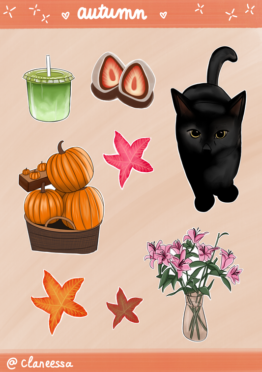Stickers sheet Autumn vibes 🧡