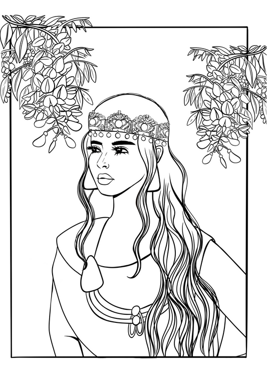 Printable Coloring page - Chaoui Woman
