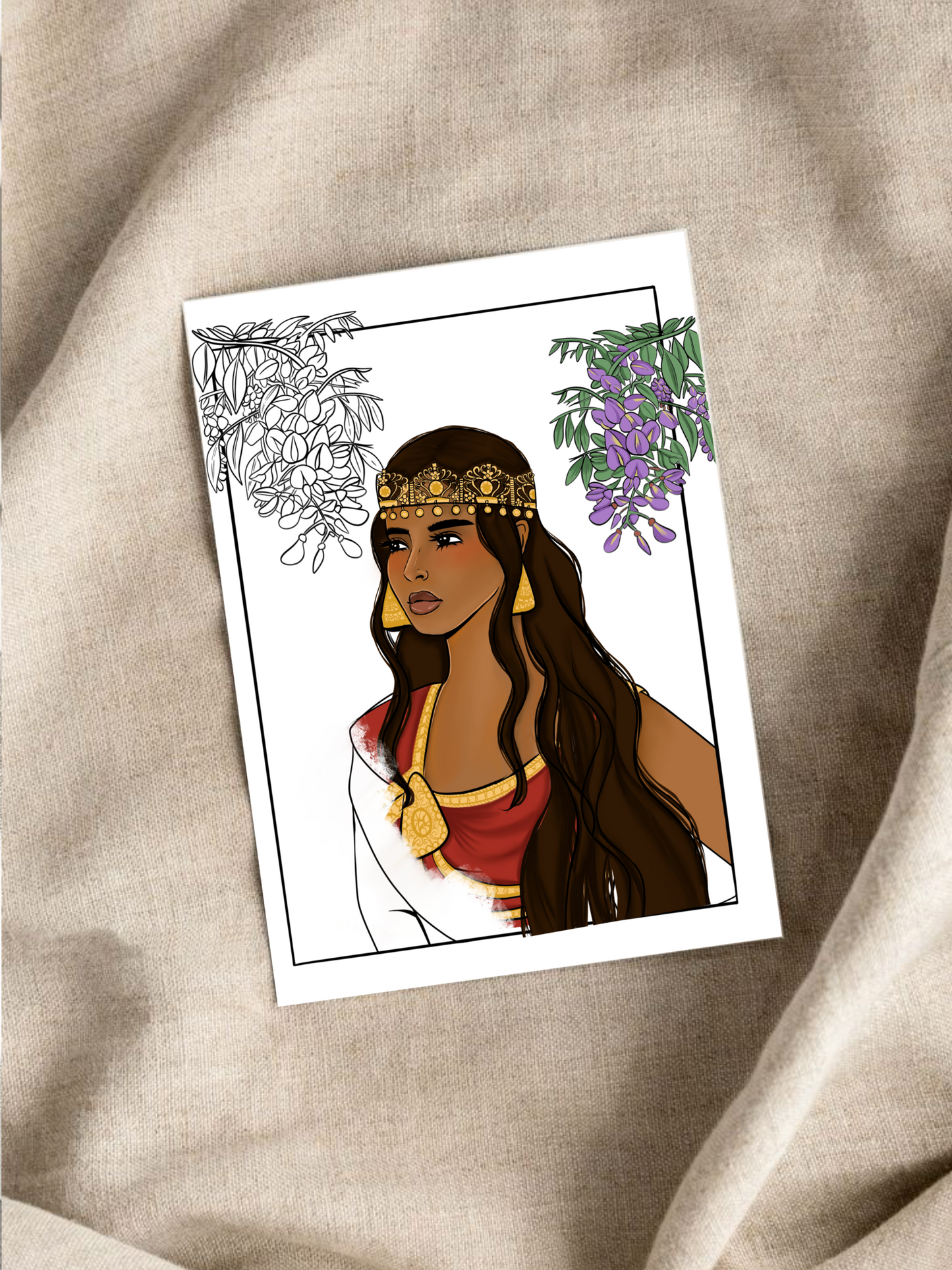 Printable Coloring page - Chaoui Woman