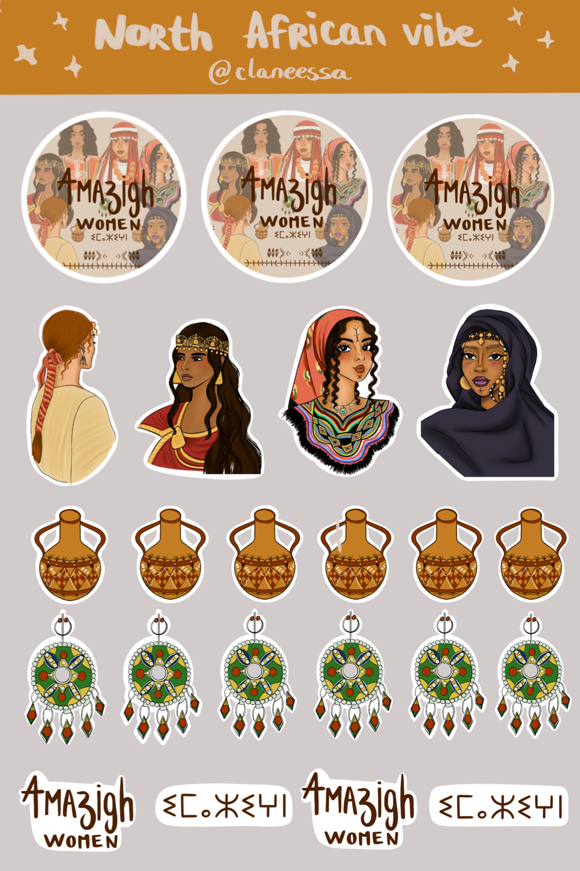 Stickers sheet Amazigh 🌍